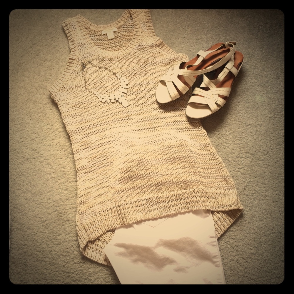 Saint Tropez West hi-lo tunic sweater tank